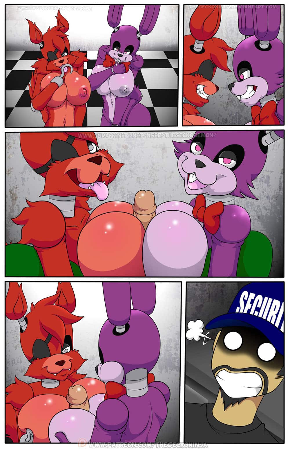 Fnaf porn comic - Five fucks at freddys 27