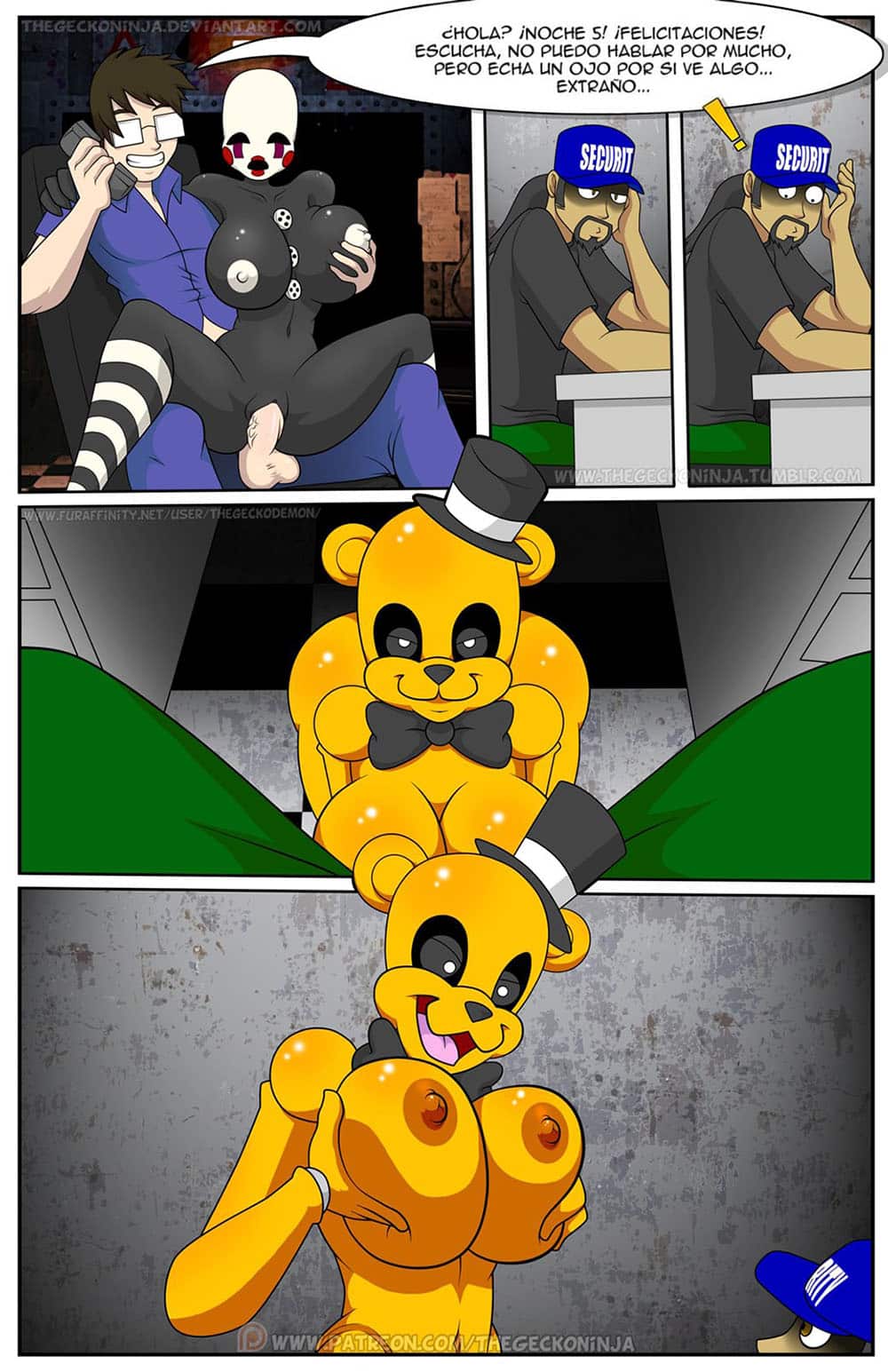 Fnaf porn comic - Five fucks at freddys 37