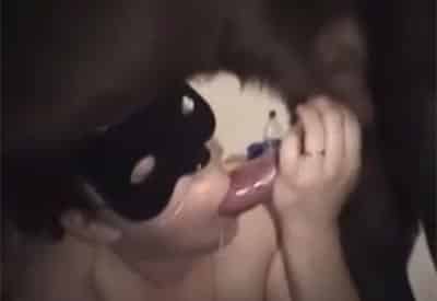 Se la mama a su perro
