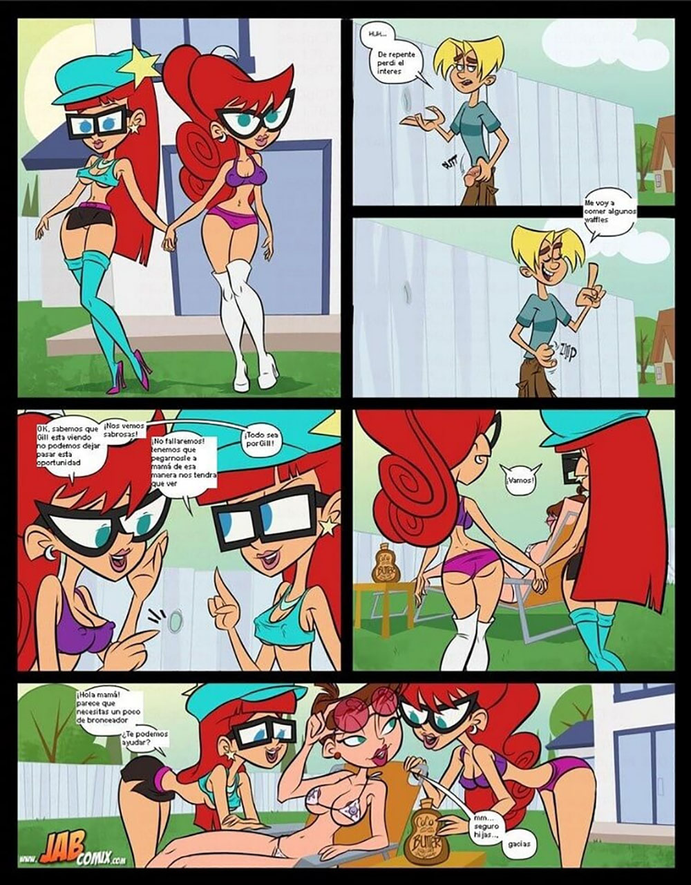 Johnny Test comic porno en Besuconas.com